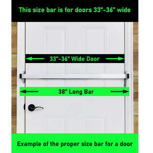 Barra di sicurezza della porta della porta scorrevole della barra di sicurezza della porta dell'<span class=keywords><strong>acciaio</strong></span> inossidabile barra della porta di sicurezza - Product Image 2