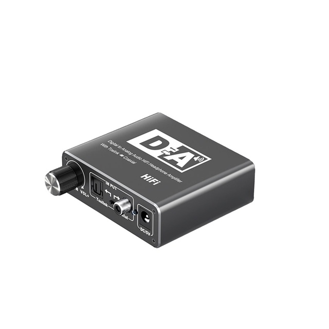 TUTI DAC Amplifier 3.5mm Digital Analog Audio Converter Optical Bi-directional Adapter Aluminum Alloy Made Guangdong Private