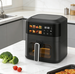 หม้อทอดไร้น้ำมันดิจิตอลขนาด <span class=keywords><strong>4.5</strong></span> ลิตร ยี่ห้อ Factory รุ่น DigitalNO พร้อมอุปกรณ์เสริม ทำจากสแตนเลส ใช้สำหรับทอดอาหารเพื่อสุขภาพ - Product Image 6