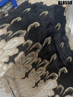 Tissu en dentelle de velours brodé à la main de Dubaï, tissu en tulle brodé de fleurs françaises, paillettes et perles pour robe de mariée