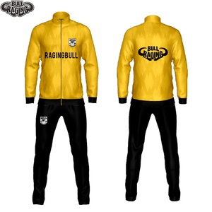 Survêtement personnalisé en polyester bleu rouge blanc imprimé par sublimation combinaison d'entraînement sportif pour la saison d'hiver en ligne sans limitation de quantité - Product Image 5