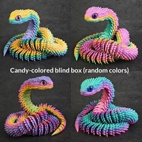Figurine d'animal réaliste en plastique imprimée en 3D, lumineuse, entièrement articulée, Viper, pour cadeau ou exposition