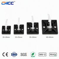 Soporte Autoadhesivo Anticorrosión UL94V-2 para Organización de Cables Electrónicos, Directo de Fábrica, con 4 Tamaños Disponibles