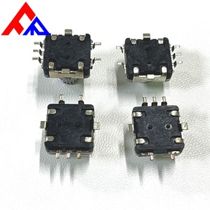 Encoder Rotatorio Incremental de 360 Grados, 6mm de Diámetro, Mango Metálico, Interruptor Micro Patch Pin, Comunicación RS-485, Interruptor SPST, Negro - Product Image 3