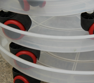 Soucoupe transparente <span class=keywords><strong>avec</strong></span> 4 roues universelles, chariot de <span class=keywords><strong>Pot</strong></span> de fleur, support de <span class=keywords><strong>Pot</strong></span> de jardinière - Product Image 5