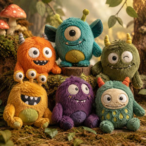 Peluche personnalisée de monstre elfe forestier, poupée en peluche de créature sauvage des bois - Product Image 1