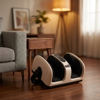 Masseur électronique infrarouge chauffant pour pieds et mollets avec compression, vibration et pétrissage pour la circulation sanguine (UL, CUL, CE)