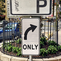 Panneaux de signalisation routière en aluminium, rectangulaires, blancs, avec film réfléchissant de quatrième qualité, imprimés UV, 60 cm, personnalisables