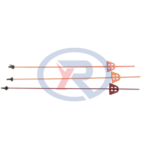 Poteau métallique en acier à ressort galvanisé et thermolaqué de 110 cm <span class=keywords><strong>pour</strong></span> clôture électrique / Poteau métallique en acier à ressort avec <span class=keywords><strong>isolateur</strong></span> supérieur en plastique - Product Image 2