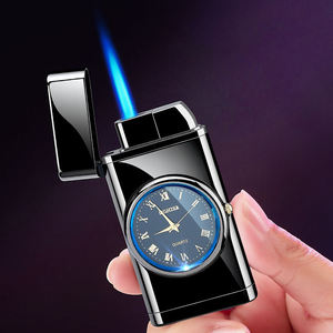 Jam tangan Dial desain Modern kreatif, dengan logam tahan angin gaya bisnis dapat ditiup korek api Gas butana untuk hadiah rokok - Product Image 3