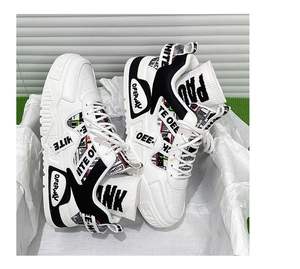 Chaussures de sport décontractées tendance et originales, respirantes, à plateforme, avec fermeture à lacets, doublure en maille confortable, antidérapantes - Product Image 2