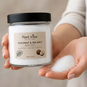 Sal de Baño de Coco y Sal Marina, Exfoliante Natural, Hidratante, Refrescante, con Aroma Tropical, Sal de Baño SPA - Product Image 6