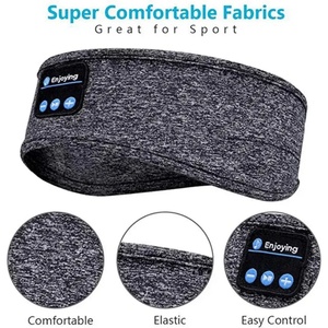 Diadema Musical Inalámbrica con Auriculares Bluetooth 5.0 y Micrófono, para Dormir, Deportes, Viajes, Banda para el Sudor, Altavoces Integrados - Product Image 5