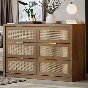 Meubles de salon d'intérieur de maison Offre Spéciale commode rétro à 6 tiroirs commode de style campagnard moderne personnalisée en gros - Product Image 4