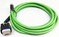 Câble Yongshun Industrial Green CAT6a en cuivre étamé 1*1,5 mm, isolation PVC, connecteur automobile femelle M12 12 broches, IP68