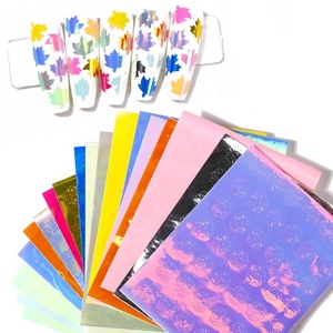Autocollants pour les ongles, 16 couleurs, décalcomanies, en feuille d'érable, de neige, pour l'<span class=keywords><strong>hiver</strong></span>, décoration, Art des ongles, nouvelle collection - Product Image 1