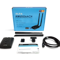 Tarjeta de Red USB ALFA AWUS036ACH RTL8812AU Inalámbrica Compatible con Raspberry Pi para Kali Linux MAC Modelo RC