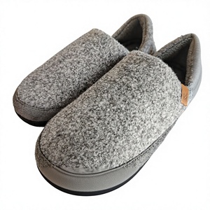 Pantofole da Casa in <span class=keywords><strong>Feltro</strong></span> per Uomo con Logo Personalizzato, Stampa a Quadri, Fodera Morbida e Suola Antiscivolo - Product Image 6