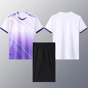 Uniformes de Bádminton y Tenis para Hombre, de Manga Corta, 100% Poliéster, Transpirables y de Secado Rápido, Sublimados - Product Image 5