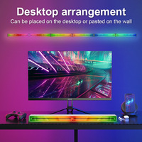Barre lumineuse LED RGB rectangulaire avec synchronisation musicale, télécommande via application pour salle de jeu, rétroéclairage TV, chambre à coucher, CE RoHS