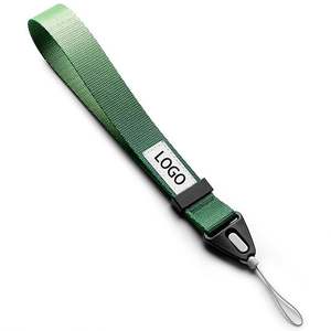 Cordon de poignet personnalisé pas cher pour téléphone portable, clés, porte-clés, appareil photo – Cordon court anti-perte avec mousqueton - Product Image 1