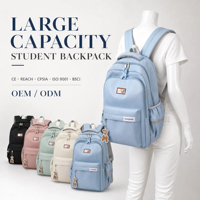 Sacs d'école pour enfants, sac d'école pour enfants léger, grande capacité, résistant à l'eau, en nylon, avec soutien ergonomique du dos, sac à dos quotidien
