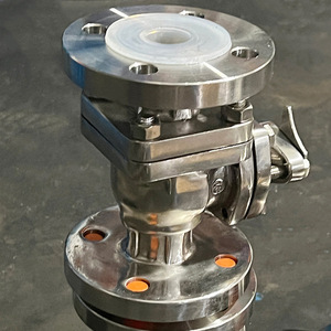 Vanne à boisseau sphérique à bride en acier inoxydable avec joint PTFE Q41F 16P, matériau 304, 1 pouce, norme nationale pour gaz corrosifs - Product Image 3