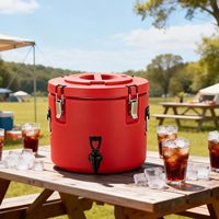 Distributeur de boissons isotherme empilable chaud/froid en acier inoxydable avec robinet – 5L, 10L, 20L, 45L, 75L