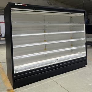 Refrigeratore di frutta aperto a distanza a doppia cortina d'aria per frigorifero con <span class=keywords><strong>Display</strong></span> per supermercato commerciale - Product Image 5