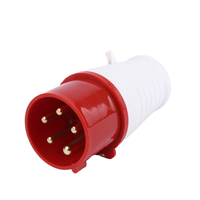 Fiche étanche industrielle Iec/Ce rouge à 5 broches 220-380V