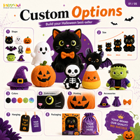 Nuove Bambole di Peluche di Halloween per Parchi a Tema e Negozi Pop-Up, Basso MOQ, Controllo Qualità di Fabbrica, Spedizione Globale