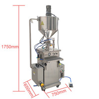 Crème pommade savon Gel pâte chauffage pneumatique Vertical Machine de remplissage à température constante