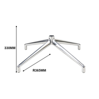 Base de table à quatre étoiles en alliage d'aluminium robuste et durable pour tables de café et tables de restaurant