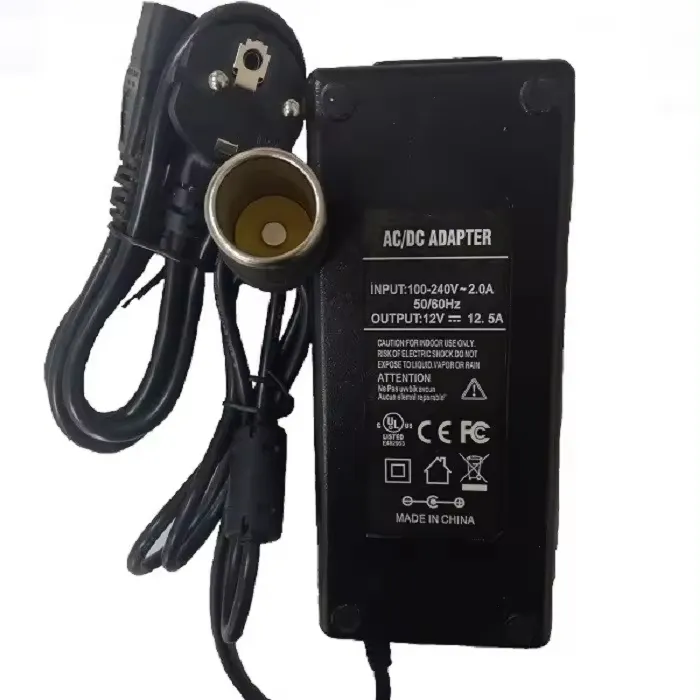 ユニバーサルデスクトップ充電12v12.5a150wAC-DCデスクトップアダプター100-240vAC-dc12vスイッチング電源アダプター