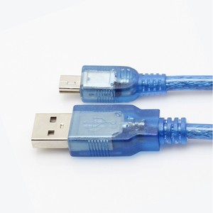 Cable de extensión USB 2.0 Mini 5p azul de 1,5 m, adaptador macho a hembra para transferencia de datos de impresora - Product Image 4