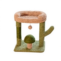 Arbre à chat unique de haute qualité en bois massif, directement de l'usine, avec base épaissie, structure d'escalade pour chat de qualité E1, écologique