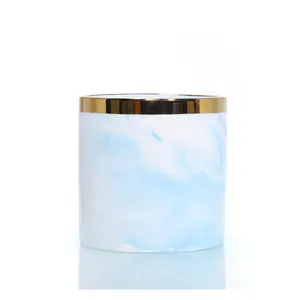 Barattoli di candela glassati opachi in ceramica di argilla di porcellana stile nordico all'ingrosso