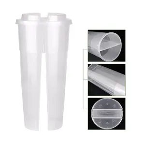 Split Cup Double Compartments Share Cup Twins Cup