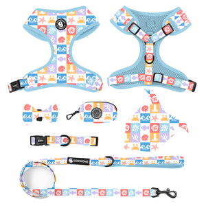 OEM Özel LOGO'lu Çekmez Köpek Tasması Yumuşak Dolgulu File Köpek Tasması Kişiye Özel Baskılı Ayarlanabilir Köpek Tasması Seti - Product Image 1