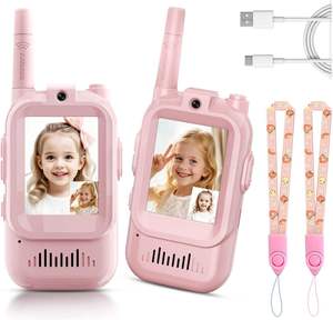 Nuevo Set de <span class=keywords><strong>Walkie</strong></span> <span class=keywords><strong>Talkie</strong></span> para Niños, Juguete Electrónico Infantil con Alcance de <span class=keywords><strong>300m</strong></span> sin Barreras, Efectos de Voz para Navidad, Cumpleaños y Actividades al Aire Libre - Product Image 4