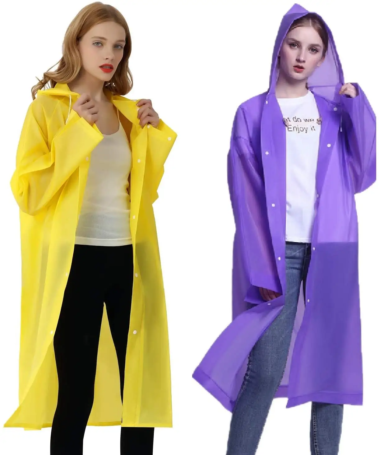 Sports Rain Coats EVA Reusable Rain Coat Jacket with Hood Raincoat Giveaways for Men Women Portable Disposable Poncho Raincoats