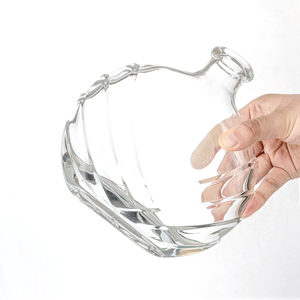 Bouteille de liqueur en verre de forme plate de 70 cl en gros, cristal blanc, <span class=keywords><strong>cognac</strong></span>, brandy, bouteille de vin en verre de 700 ml 750 ml - Product Image 5