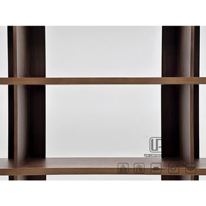 Mueble de Madera Rectangular Marrón para Exhibición de Vino, Moderno, para Sala de Estar u Oficina, Suministro Directo de Fábrica Foshan - Product Image 2