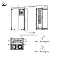 Variador de Frecuencia Delta CP2000 VFD185CP23A-21, 18.5kW 25HP Trifásico 230V, Dedicado para Ventiladores y Bombas, Original, Nuevo, en Stock