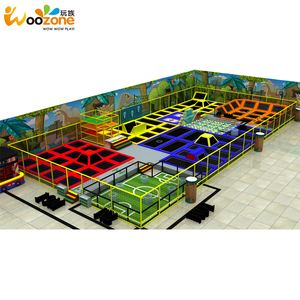 Parque de Trampolines Comercial Profesional para Interiores con Toboganes de PVC Estilo Ninja Warrior para Gimnasio y Fitness - Product Image 4