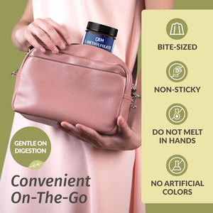 OEM 15mg L-Metilfolato Gummies 15mg 5-MTHF Suplemento calmante de folato metilado para soporte cerebral - Product Image 6