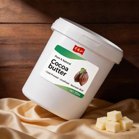 Beurre de cacao biologique non raffiné pour crème et lotion corporelle - 100% pur naturel Ghana Theobroma Cacao graines pressées à froid |   En vrac 1 kg