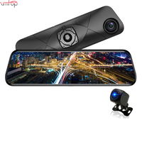 Caméra de recul Zimtop 1080P Full HD, boîte noire de voiture, DVR, caméra de tableau de bord avant et arrière avec double objectif et suivi GPS