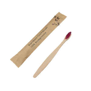 Brosse à dents en bambou naturel écologique, vente en gros, logo personnalisé, brosses à dents en bois de bambou - Product Image 1