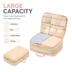 Sac de rangement de voyage multi-poches 5 en 1, organisateur de bagages portable pour vêtements, soutien-gorge, sous-vêtements, chaussettes - Product Image 4